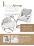 Booster White with Seat Pad - Shadow Grey