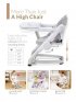 Booster White with Seat Pad - Shadow Grey