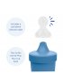 No Spill Lid with Valve - Denim