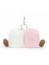 Amuseable Pair of Marshmallows Bag Charm