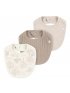 Baby Neutral 3-Pack Bibs - Tan
