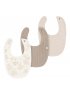 Baby Neutral 3-Pack Bibs - Tan