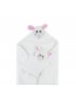 Baby Snow Terry Hooded Bath Towel - Lola Lamb