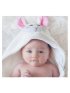 Baby Snow Terry Hooded Bath Towel - Lola Lamb