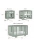 Yuzu 8 in 1 Convertible Crib with All Stages Conversion Kit - Light Sage