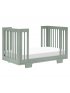 Yuzu 8 in 1 Convertible Crib with All Stages Conversion Kit - Light Sage