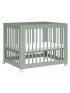 Yuzu 8 in 1 Convertible Crib with All Stages Conversion Kit - Light Sage