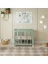 Yuzu 8 in 1 Convertible Crib with All Stages Conversion Kit - Light Sage