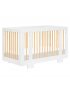 Yuzu 8 in 1 Convertible Crib with All Stages Conversion Kit - White/Natural