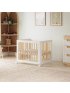 Yuzu 8 in 1 Convertible Crib with All Stages Conversion Kit - White/Natural
