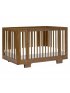 Yuzu 8-In-1 Convertible Crib with Toddler Conversion Kit - Natural Walnut