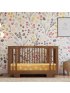 Yuzu 8-In-1 Convertible Crib with Toddler Conversion Kit - Natural Walnut