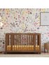 Yuzu 8-In-1 Convertible Crib with Toddler Conversion Kit - Natural Walnut