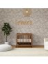 Yuzu 8-In-1 Convertible Crib with Toddler Conversion Kit - Natural Walnut