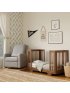 Yuzu 8-In-1 Convertible Crib with Toddler Conversion Kit - Natural Walnut