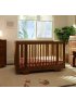 Yuzu 8-In-1 Convertible Crib with Toddler Conversion Kit - Natural Walnut