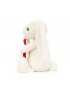 Bashful Bunny with Candy Cane