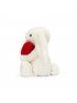 Bashful Red Love Heart Bunny Little