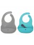 Poket - 2 pk Portable Silicone Feeding Set - Aqua