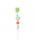 Beaded Pacifier Clip - Caterpillar and Apple