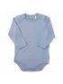 Body Suit Long Sleeve - Steel Blue