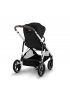 Gazelle S Stroller - Silver Frame and Moon Black Seat