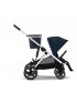 Gazelle S Stroller - Silver Frame and Ocean Blue Seat