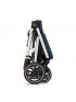 Gazelle S Stroller - Silver Frame and Ocean Blue Seat