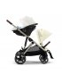 Gazelle S Stroller - Taupe Frame/Seashell Beige Seat