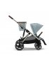 Gazelle S Stroller - Taupe Frame and Sky Blue Seat