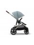 Gazelle S Stroller - Taupe Frame and Sky Blue Seat