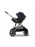 Gazelle S Stroller - Taupe Frame and Sky Blue Seat