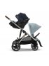 Gazelle S Stroller - Taupe Frame and Sky Blue Seat