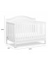 Charlie 4 in 1 Convertible Crib - White