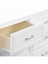 Charlie 6 Drawer Double Dresser - White