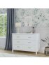 Charlie 6 Drawer Double Dresser - White