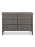 Jayden 6 Drawer Double Dresser Slate