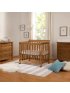 Kalani 4 In 1 Convertible Mini Crib - Chestnut