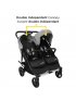 Double Double Duo Stroller - Flint Grey