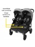 Double Double Duo Stroller - Flint Grey