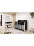 Soho 5 in 1 Convertible Crib - Matte Black