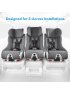 Foonf Convertible Car Seat with Flame Retardant Free and Ziip Cover - Railroad