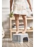 Step Stool - Grey/White