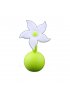 Silicone Breast Pump Flower Stopper - White
