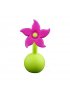 Silicone Breast Pump Flower Stopper - Purple