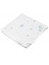 Single Receiving Blanket - Blue Scribble Star