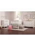 Kalani 4 in 1 Convertible Mini Crib - White