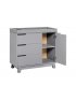 Hudson 3 Drawer Changer Dresser Grey