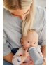 Glass Baby Bottle (240ml) - Quiet Grey