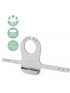Silicone Baby Bib - Quiet Grey